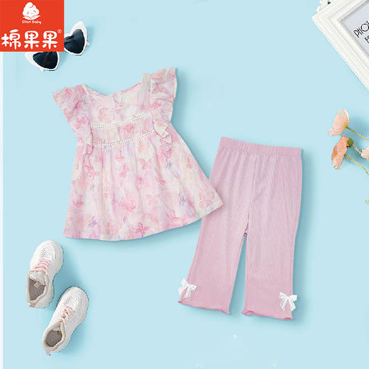 棉果果夏季商场专柜同款女童套头娃娃衫M222142425299 商品图0