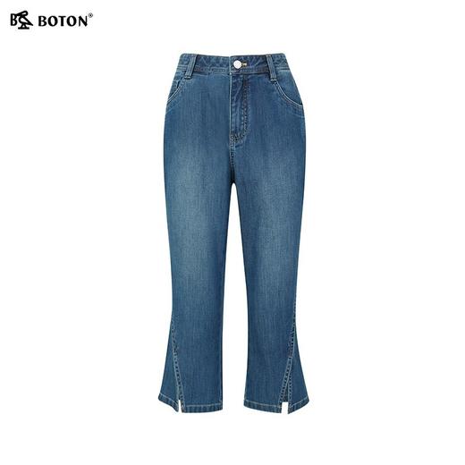 波顿女士春夏季微喇显瘦美式七分牛仔裤LF659224 商品图5