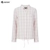 波顿女士春夏季香桃粉色格子美式休闲英伦风衬衫LS007124 商品缩略图4