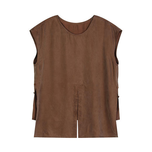 NEELLY纳俪商场同款夏新款都市休闲时尚套装女大地色系上衣两件套N25045Z01117 商品图3