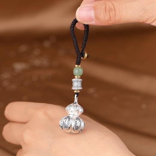 【福禄之缘】足银复古做旧工艺可打开葫芦钥匙扣【SCH-SY16959】 商品图3