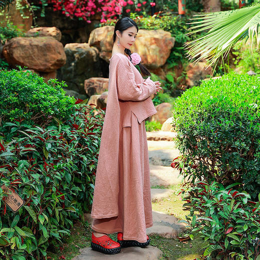 【杨丽萍花园同款新品】岚岫游云上衣半裙套装 | 大红色 粉色 | 少量现货 商品图9