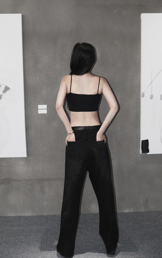 官网330！台湾mum*同款细肩带柔弹透气运动文胸吊带二合一女收副乳抹胸美背打底内衣 商品图8