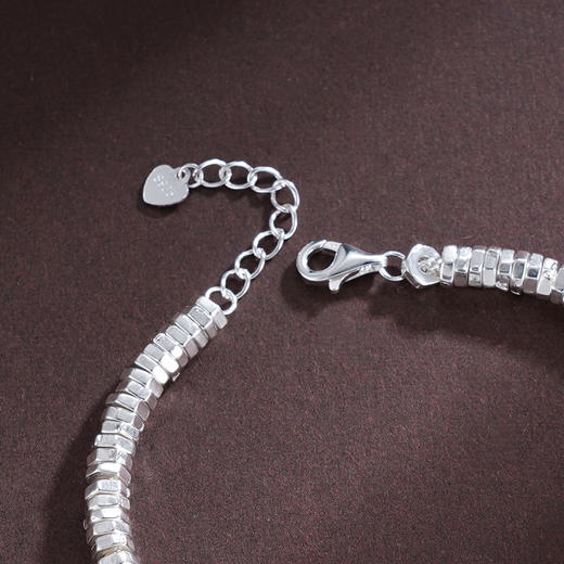 子佩集S925银【浅安时光】手链【SL443】纯银钱串圆环腰缠万贯碎银几两盘缠盘缠2504 商品图6