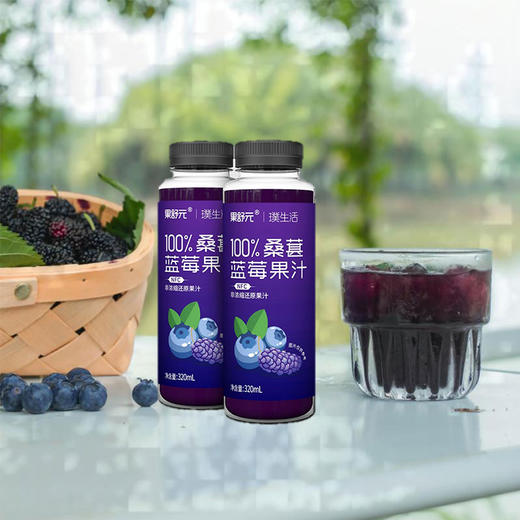 100%桑葚蓝莓果汁 320ml*8瓶/箱 商品图0