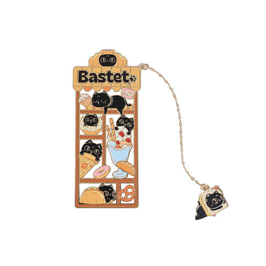 大英博物馆 巴斯特系列 喵喵下午茶金属 书签 商品图4