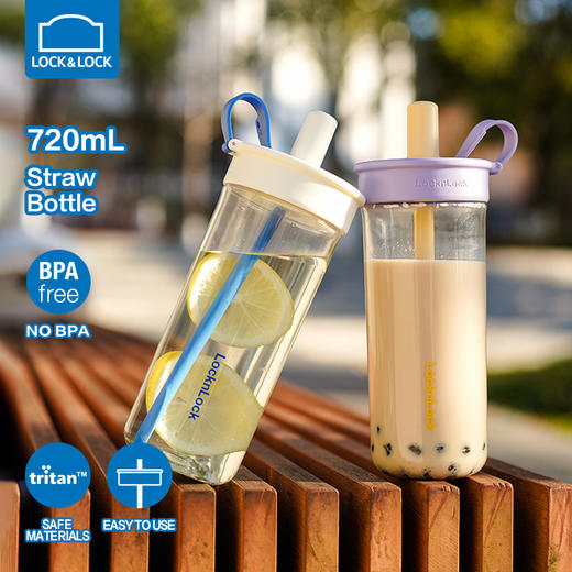 乐扣乐扣（LOCK&LOCK）奶茶吸管杯大容量水杯ABF896 商品图1