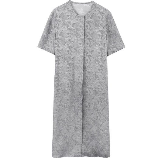 玳莎真丝炒色连衣裙2025年夏季新款桑蚕丝圆领系带收腰显瘦中长裙  FB35102 商品图4