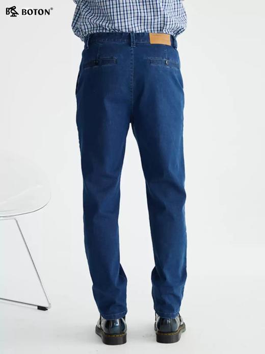 【冬暖夏凉弹力】波顿男士春夏季合身直筒透气百搭 牛仔长裤ME802322 商品图2