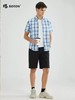 【凉爽舒适】波顿男士春夏季休闲百搭蓝白色格子短袖衬衫MS015223 商品缩略图3