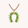 订购6周到｜MYA-BAY-HORSESHOE-绿色 珐琅 马蹄铁 项链［比利时设计师］ 商品缩略图0