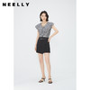NEELLY纳俪商场同款夏新款V领荷叶边无袖衬衫女通勤经典时尚上衣N25054R04621 商品缩略图0