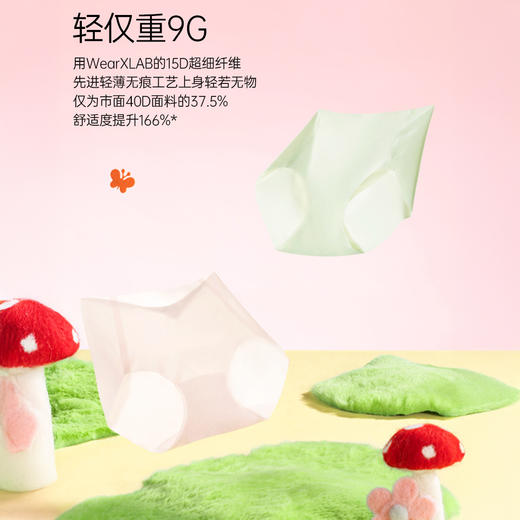 【下单随机赠送云朵袜1双】完型 胶囊内裤Ultra 高弹面料 轻薄透气 超值5条装 商品图2