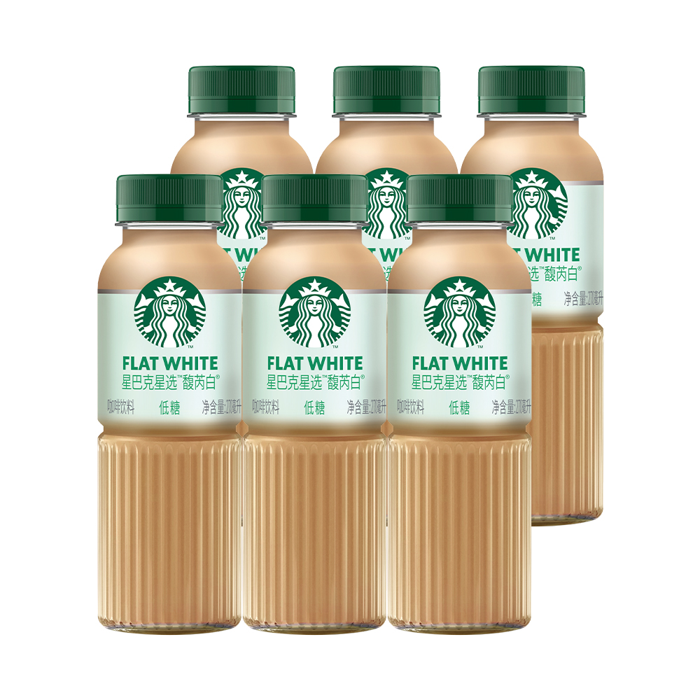 星巴克星选馥芮白咖啡饮料270ml*6瓶