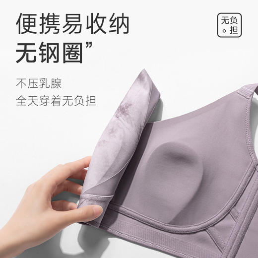 QC-W6265*  大胸显小内衣超薄收副乳提拉防下垂大码无痕文胸罩女兔耳杯防凸点（单件） 商品图2