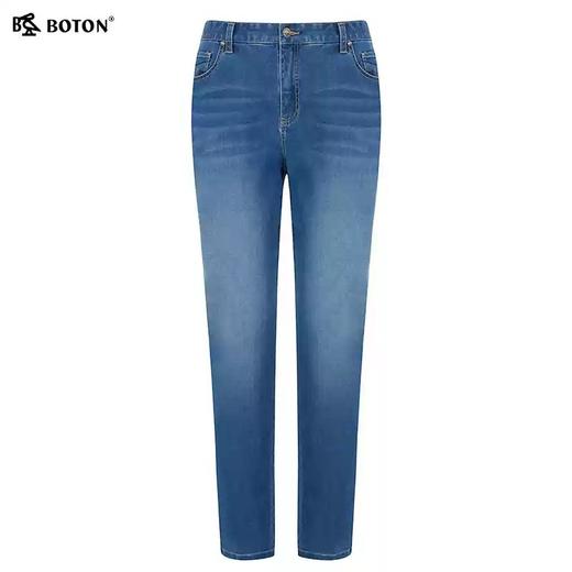 【冬暖夏凉弹力】波顿男士春夏季合身直筒透气百搭 牛仔长裤ME801322 商品图4