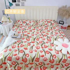 【纯棉老粗布】老粗布床单加厚凉席老式棉麻三件套厚款双人亚麻春夏凉席 老粗布会缩水 轻微掉色