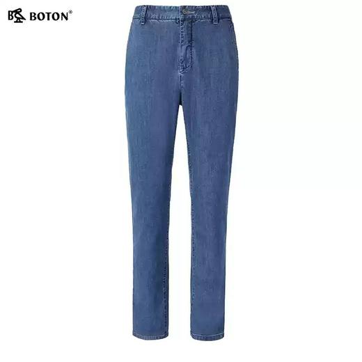 波顿男士夏季薄款直筒冰丝冰爽薄荷天丝牛仔裤长裤子ME791122 商品图4