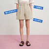 【麻感四分裤】simplepieces夏新款SPS休闲短裤微弹防透单褶薄款 商品缩略图4