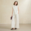【舒适棉麻面料】文艺气质压褶直筒裤女夏季宽松阔腿裤V1150687 商品缩略图1