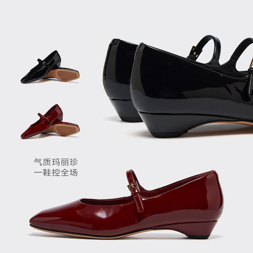 【赫本风】星期六轻奢优雅低跟玛丽珍SSD1111481 商品图13