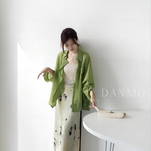 DANMO旦茉 莱赛尔凉感面膜衣 百搭舒适 慵懒风衬衫 5色可选 商品图7