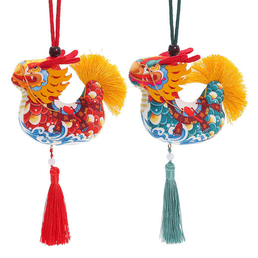 【端午节手工香囊挂件】成品驱蚊青龙舟香包 古风汽车挂饰随身配饰  商品图4