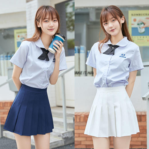 夏季新款韩版高腰运动女百褶裙防走光百搭显瘦jk学院风半身短裙 商品图1