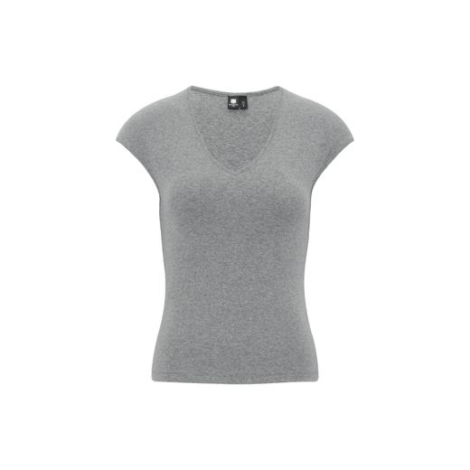 oneupV领修身短袖上衣 商品图6