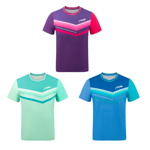 Stiga斯帝卡乒乓球服CA-S1A斯蒂卡乒乓球服运动短袖T恤吸湿排汗速干透气乒乓球衣比赛服 3色可选 商品图0