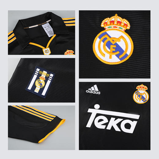 小李子阿迪达斯皇马1999年复刻款球迷版二客第三球衣成人男JW1992 商品图3