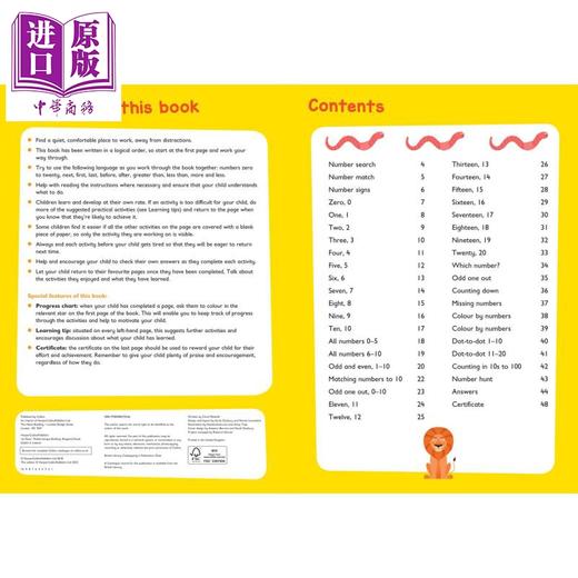 【中商原版】Collins Easy Learning Preschool Numbers Ages 3-5 柯林斯易学儿童数字 3-5岁 英文原版学前幼儿园幼小衔接练习 商品图2