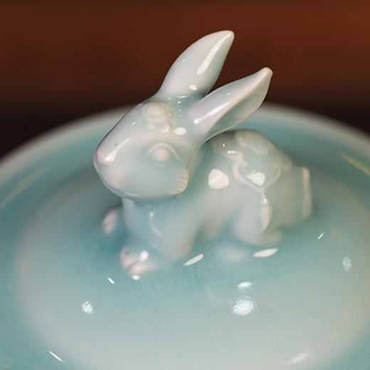 陈克萍玉兔呈祥茶叶罐 商品图2