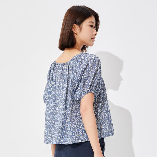 【衬衫】复古法式碎花娃娃衫 1P2221303 商品图2