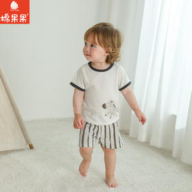 棉果果夏季男童女童家居防蚊5A抗菌套头套装M201302225240