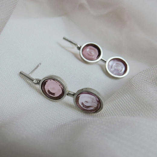 北京仓｜Joidart-GAUDI-双紫罗兰色 Murano玻璃 长耳环［西班牙设计师］ 商品图2