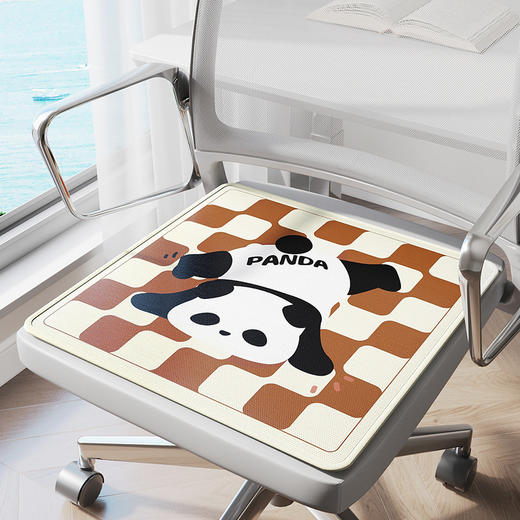 冰丝坐垫夏季办公室久坐椅子垫夏天冰凉座垫卡通冰垫透气垫凉席垫 商品图6