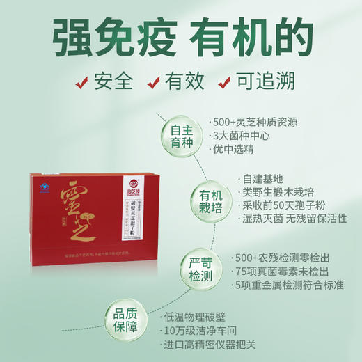 【礼盒装】仙芝楼破壁灵芝孢子粉64袋礼盒官方送长辈 商品图1