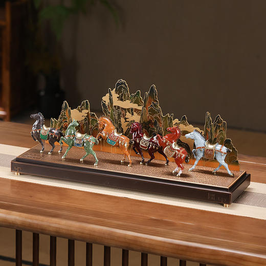 朱炳仁铜 千秋骏业摆件昭陵六骏马摆件家居玄关桌面装饰工艺礼品 商品图3