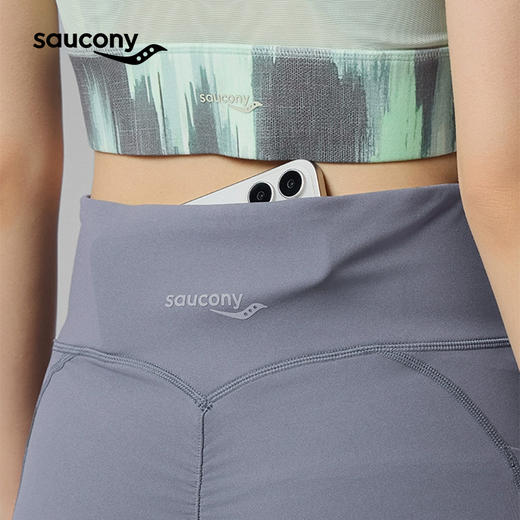 Saucony 索康尼 女款吸湿速干马拉松跑步运动裤 商品图2