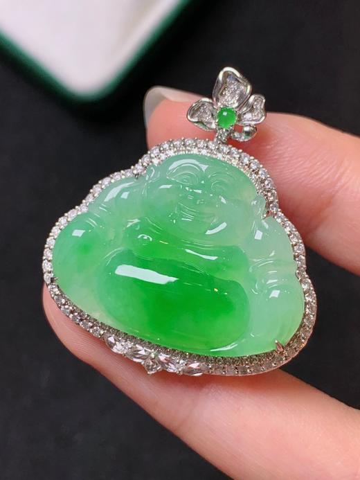 佛公翡翠吊坠 商品图0