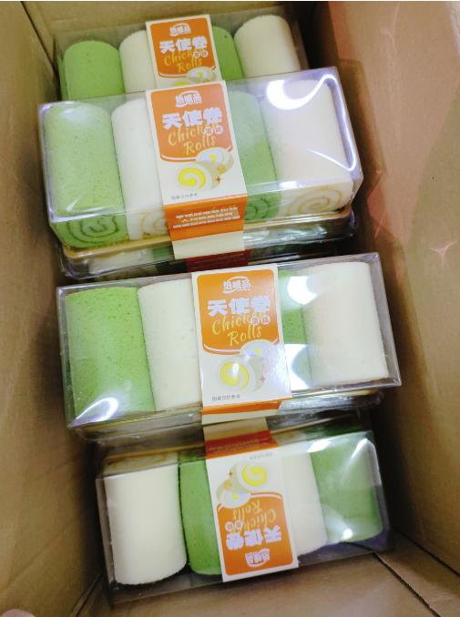 天使蛋糕卷牛奶抹茶一盒 商品图1
