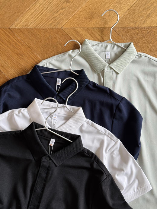 98318 薄男士--25夏抗菌弹力翻领男polo衫【包邮+三天无理由退换】 商品图13