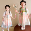 春夏中式国潮风汉服裙 中大童刺绣优雅可爱连衣裙 商品缩略图12