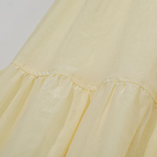 谜底连衣裙无袖女2025夏季新品复古度假合身X型长裙裙子252ML0503 商品图3