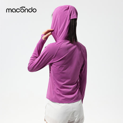 原创单品丨马孔多女子连帽长袖3代 吸湿速干 双C腰线 原纱凉感 UPF50+防晒 反光标 抗菌 商品图3