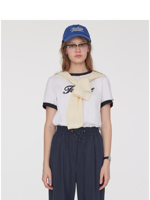 Teenie Weenie小熊字母T恤女夏季女t恤TTRA252502W 商品图1
