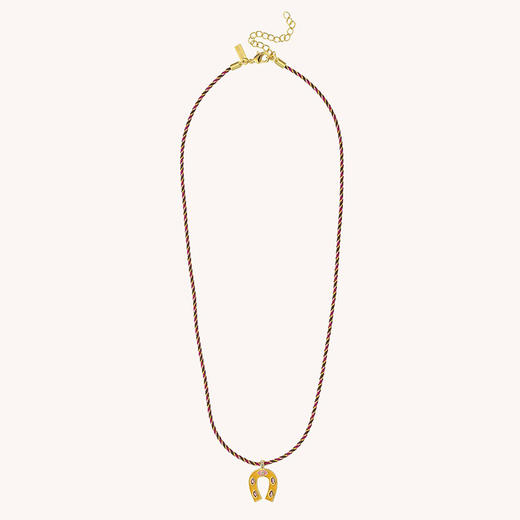 北京仓｜MYA-BAY-MINI HORSESHOE-橙色 珐琅 迷你 马蹄铁 项链［比利时设计师］ 商品图2