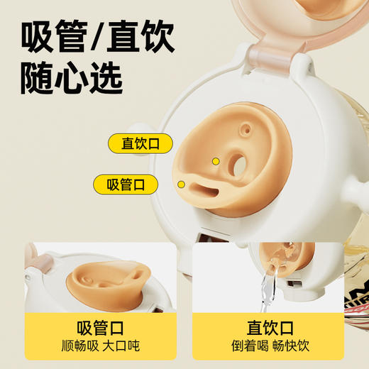 【大容量ppsu质地】伊斯卡尔 儿童水杯 ppsu家用喝水壶直饮杯子夏季吸管杯 商品图1
