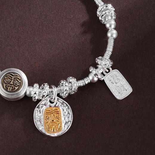 子佩集S925银【神女之护】手链【SL01026】纯银镀金女神钱串腰缠万贯盘缠盘缠2504 商品图5